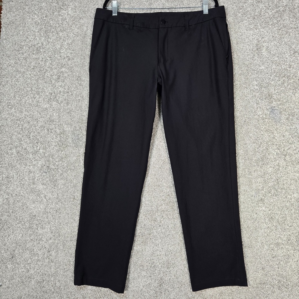 Lululemon Commission Pant Relaxed Men 36x31 Black Warpstreme Performance LM5442S